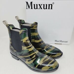 MaxMuxun Women's Rain Boots Size 6 M Camouflage